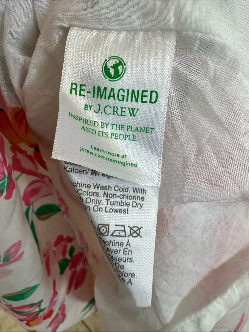 J.Crew floral midi dress size large
